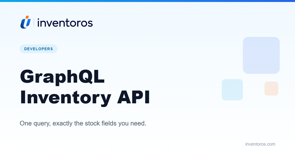 How a GraphQL Inventory API Actually Works