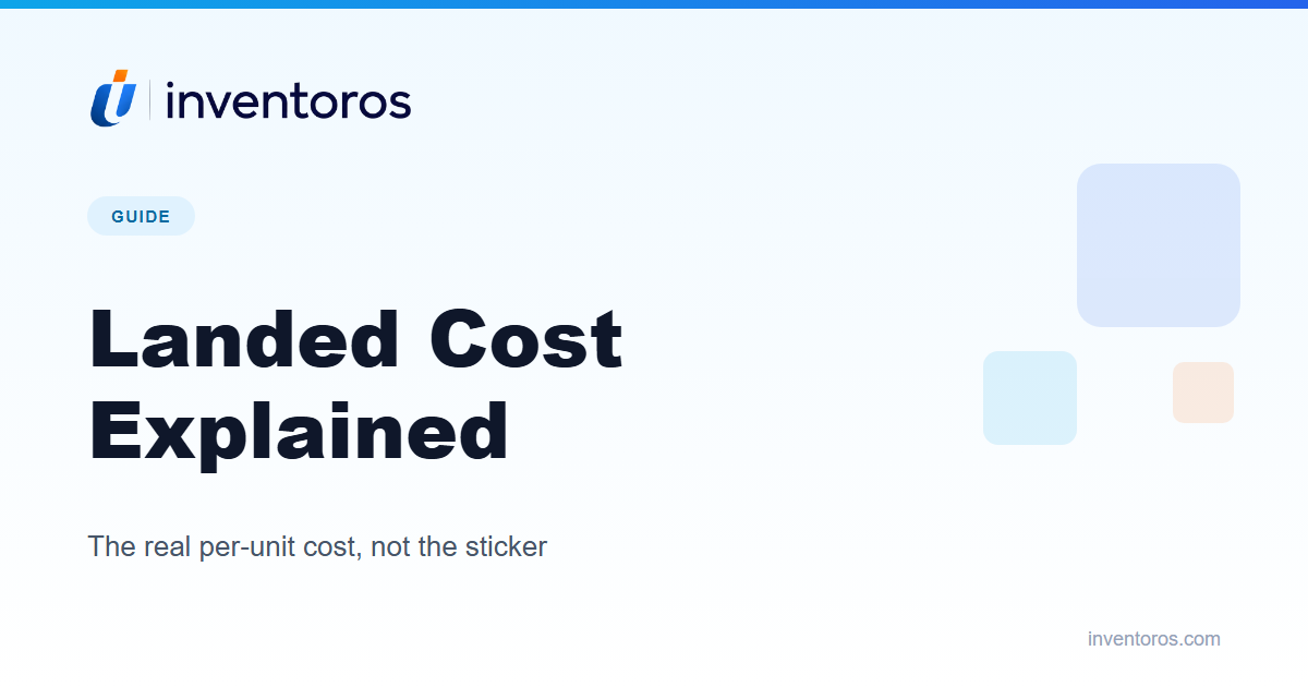 Landed Cost: How to Calculate It (With a Worked Example)