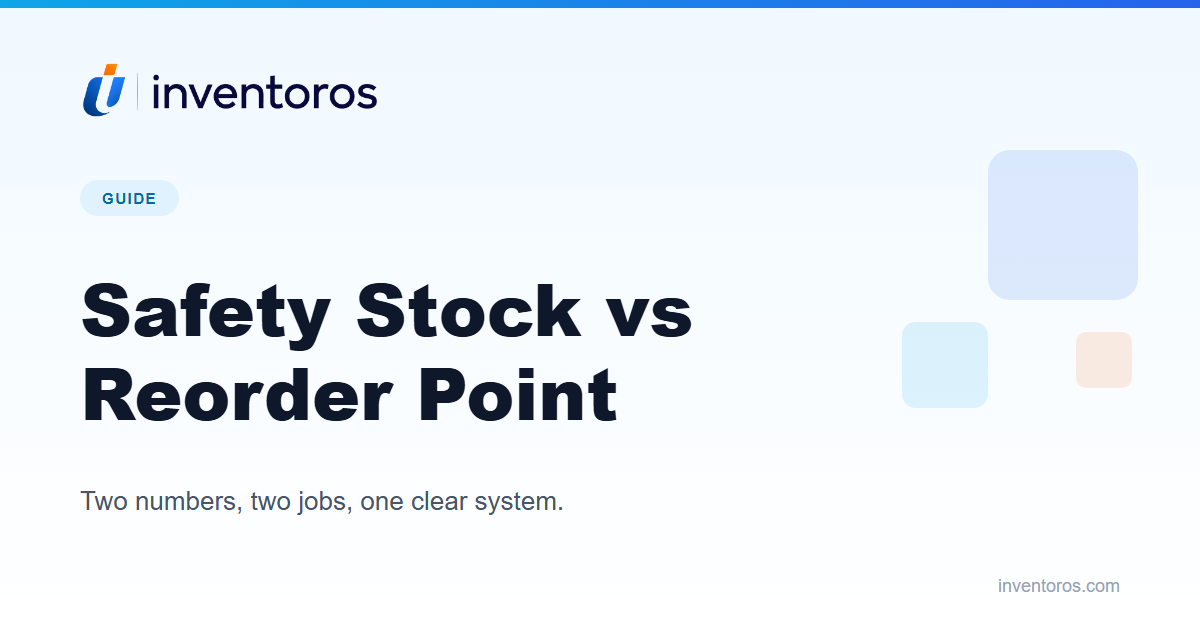 Safety Stock vs Reorder Point: What Each Number Actually Does