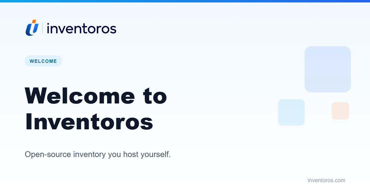 Welcome to Inventoros